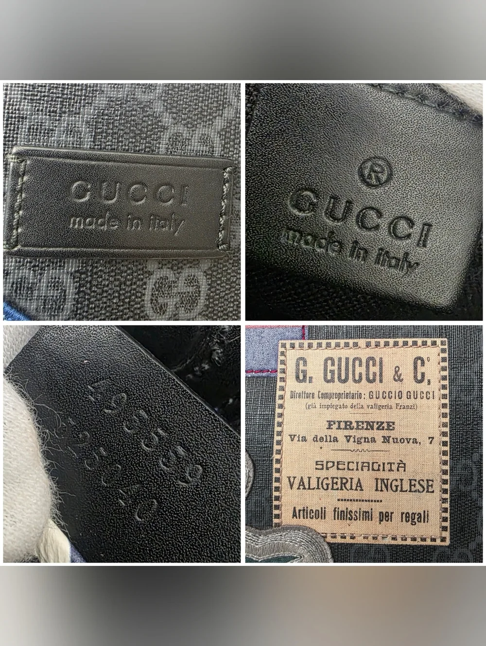 Auth Gucci GG Supreme Monogram Night Courrier Vertical Tote Bag